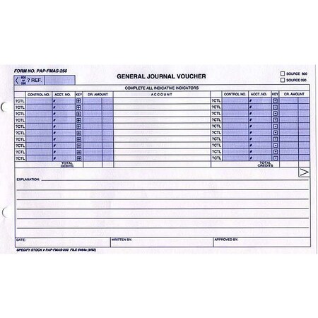 Asp General Journal Voucher Ford System Pk FMAS-252